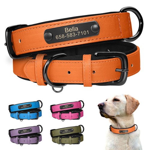 Personalized dog collar soft - personalized,