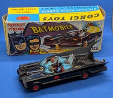 Rare Vintage Boxed Corgi 267 Batman Batmobile 2nd Edition 1967 -Original Figures