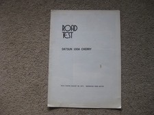 Datsun 100A Cherry Road Test - B & W reprint from Motor - 28 Aug 71. Good cond.