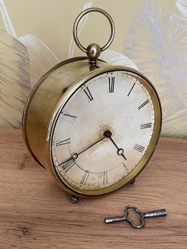 Drum clock large antique - drum,