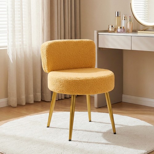 Round velvet footstool ottoman - footstool,
