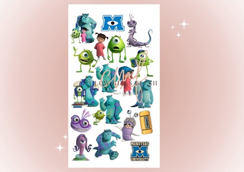 Monsters inc nail decals - inc,
