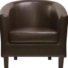 Direct PU Leather Tub Chair