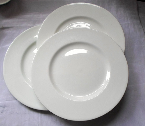 Wedgwood plain white - white, english