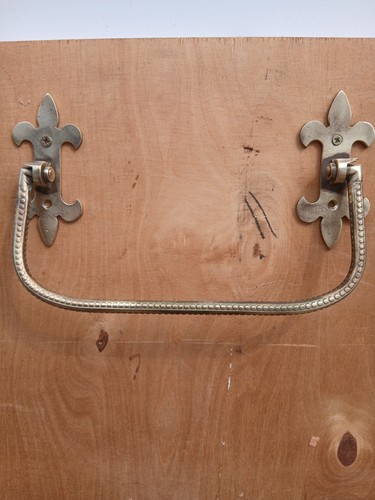 Victorian church pew brass