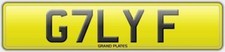 Number plate G7 LYF
