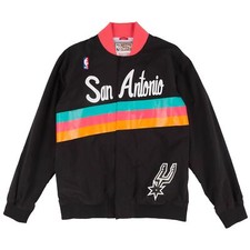 Mens Mitchell & Ness NBA AUTHENTIC WARM UP JACKET - SAN ANTONIO SPURS 94-95