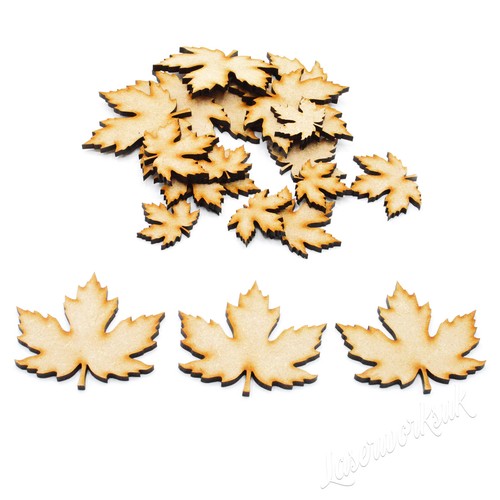 Maple leaf mdf wooden - mdf, craft