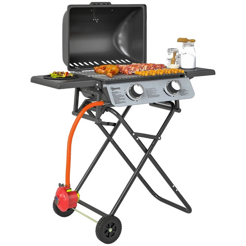 Portable foldable gas barbecue - portable,
