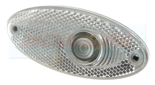 Hella white oval reflective - oval,