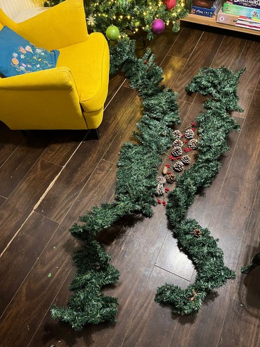 Christmas garland with - christmas,