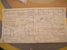 Keil Kraft Kit Plans of Playboy a vintage beginners duration model  of 20" wings