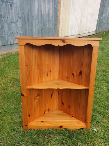 Vtg pitch pine corner wall - vtg,