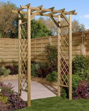 Wooden Garden Archway Cherington Rowlinson 10 Year Guarantee Outdoor Arch