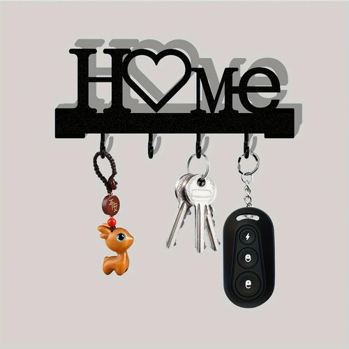 Key rack black metal - -,