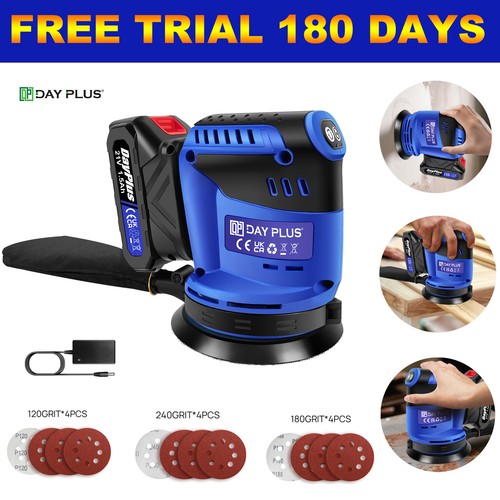 21v cordless random orbital - cordless,