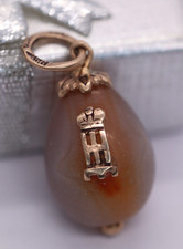 Antique Egg Pendant Solid Gold