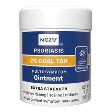 MG217 2% Coal Tar Ointment for Psoriasis, Extra Strength Multi Symptom 4 Oz  Jar