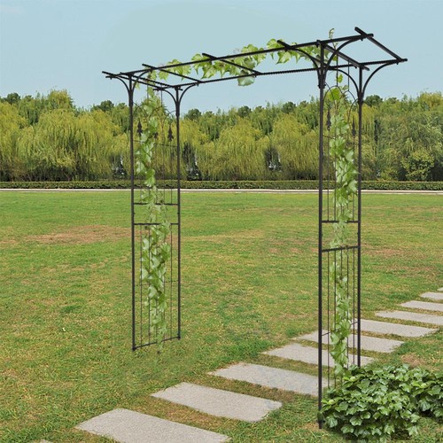 Garden arch black metal - garden,
