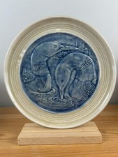 UNITY POND BEAUTIFUL VINTAGE CERAMIC PLATE DEPICTED 2 FLOATING GEESE