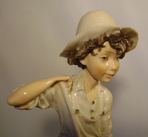 Vintage italian figurine boy - italian, "boy