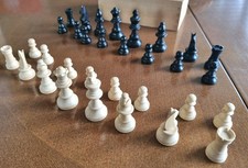 Vintage Staunton wooden chess
