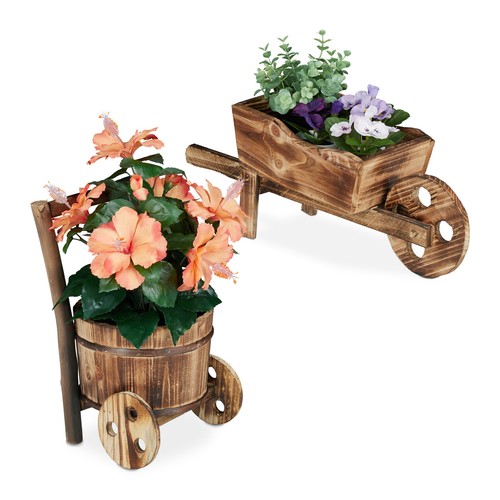 Wheelbarrow planter rustic - planter,