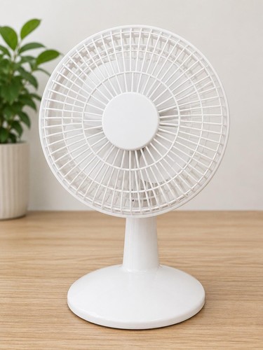 White desk fan portable - desk,