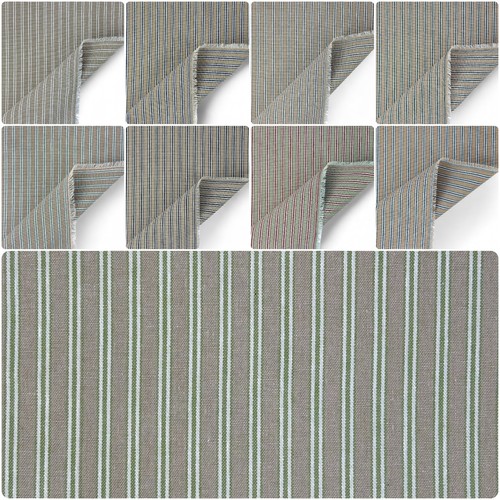 Ticking stripe linen look - stripe,