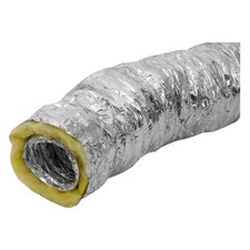 100mm / 10m Aluminium Insulated Acoustic Flexible Hose Air Duct Ventilation Tube