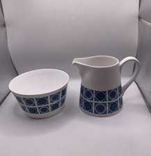 Vintage Royal Tuscan  Charade Fine Bone China Milk Jug & Sugar Bowl