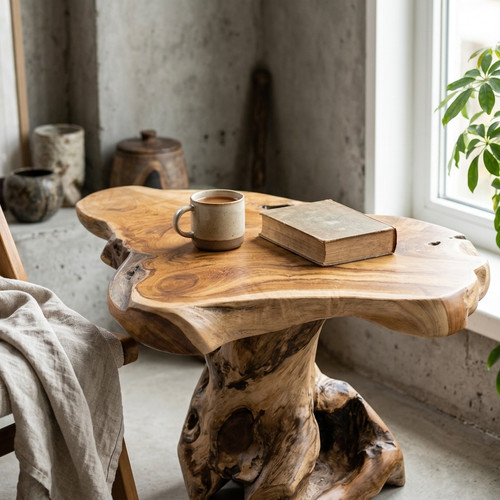 Solid wood coffee table - solid,