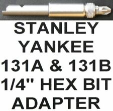1/4" Hex Bit Conversion Adapter 131B Stanley Yankee Ratchet Screwdriver Adaptor
