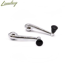 Classic Beetle T1 -67 Chrome w/ Black Knob Window Winders Pair VW