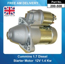 Starter Motor For Cummins MerCruiser 1.7L DIESEL DTI 879194371,882481