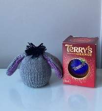 Hand Knitted Winnie The Pooh Eeyore Chocolate Orange Cover - Birthday Gift
