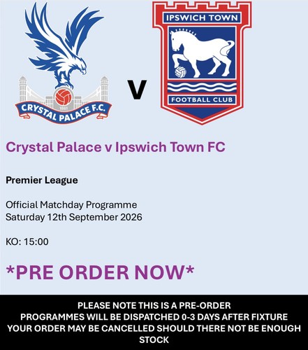 Crystal palace ipswich - v,