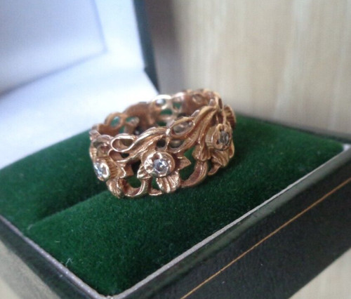 Welsh 14ct gold ring seven - 14ct,
