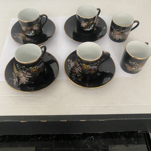 Vintage oriental tea cups - oriental,