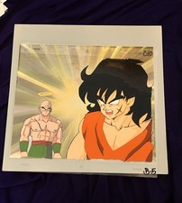 DRAGON BALL Z  Tien Yamcha ANIME PRODUCTION CEL with background
