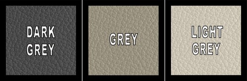 Grey leather vinyl - grey,