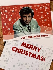 LIEUTENANT COLUMBO CHRISTMAS CARDS with envelopes