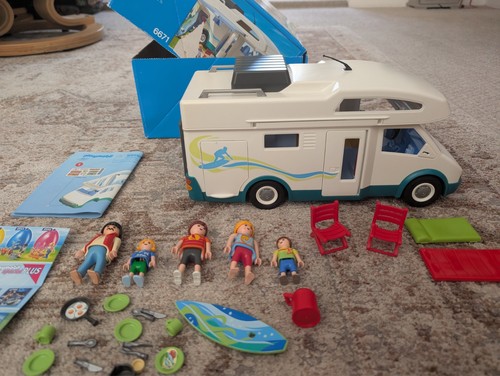 Playmobil campervan and - , family