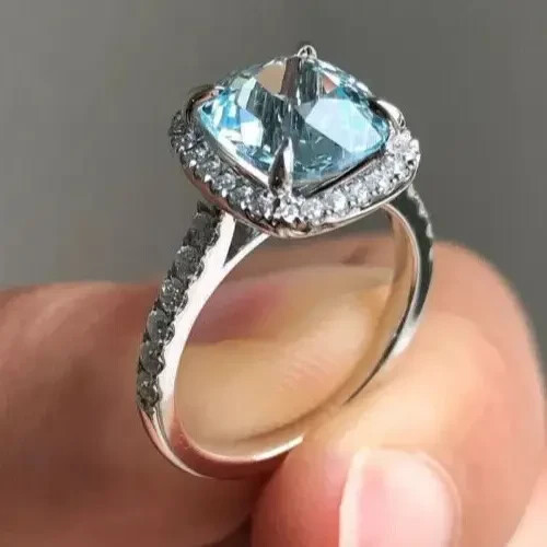 2ct cushion cut halo - 2ct,