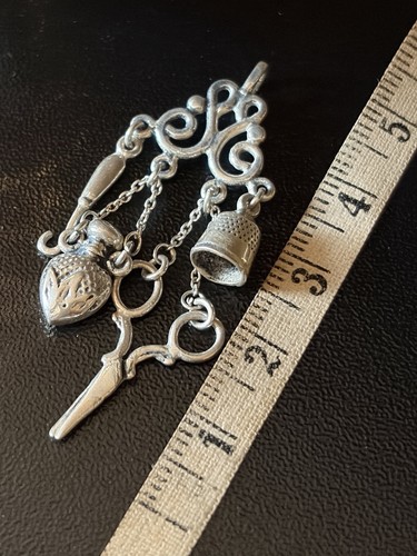 925 sterling silver chatelaine - silver,
