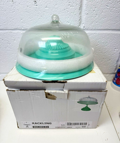 Ikea kackling glass cake stand - ikea,
