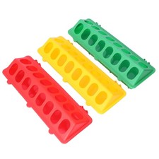 Small Chick Feeder Waterer Chicken Trough Feeder Flip-Top Poultry Feeder Waterer