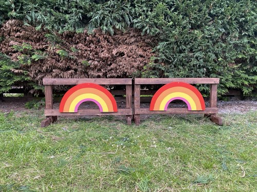 Show jump fillers rainbow 50cm - fillers,