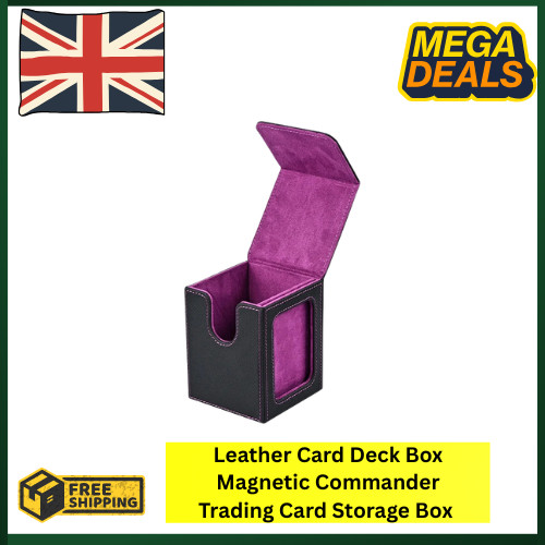 Leather card deck - deck, box