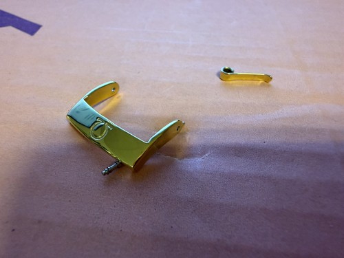 New 18mm gold buckle for - new, omega